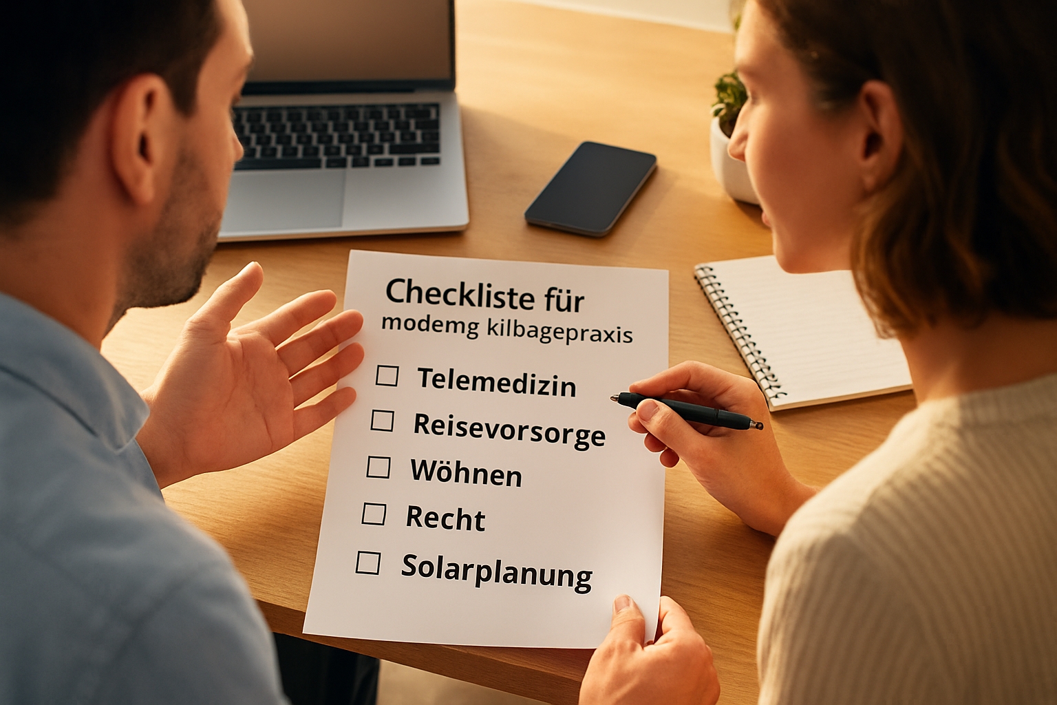 Checkliste für moderne Alltagspraxis: Telemedizin, Reisevorsorge, Wohnen, Recht und Solarplanung